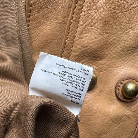 Paul & Joe Sister Tan Leather Y2K Hobo Bag With Adjustable Strap & Multiple Comp - Picture 4 of 16